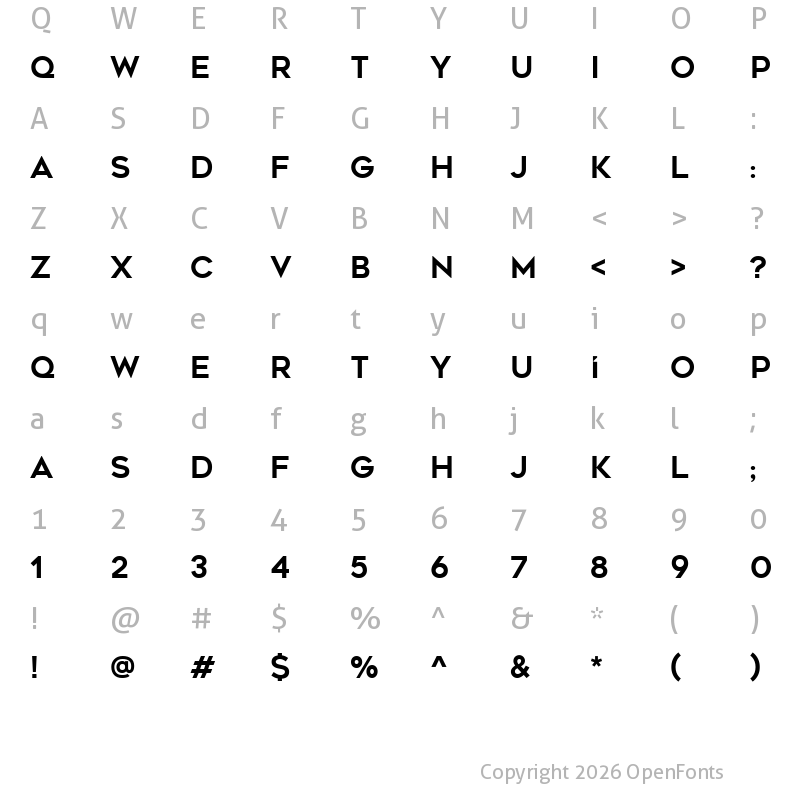 Character Map of Geometos Regular