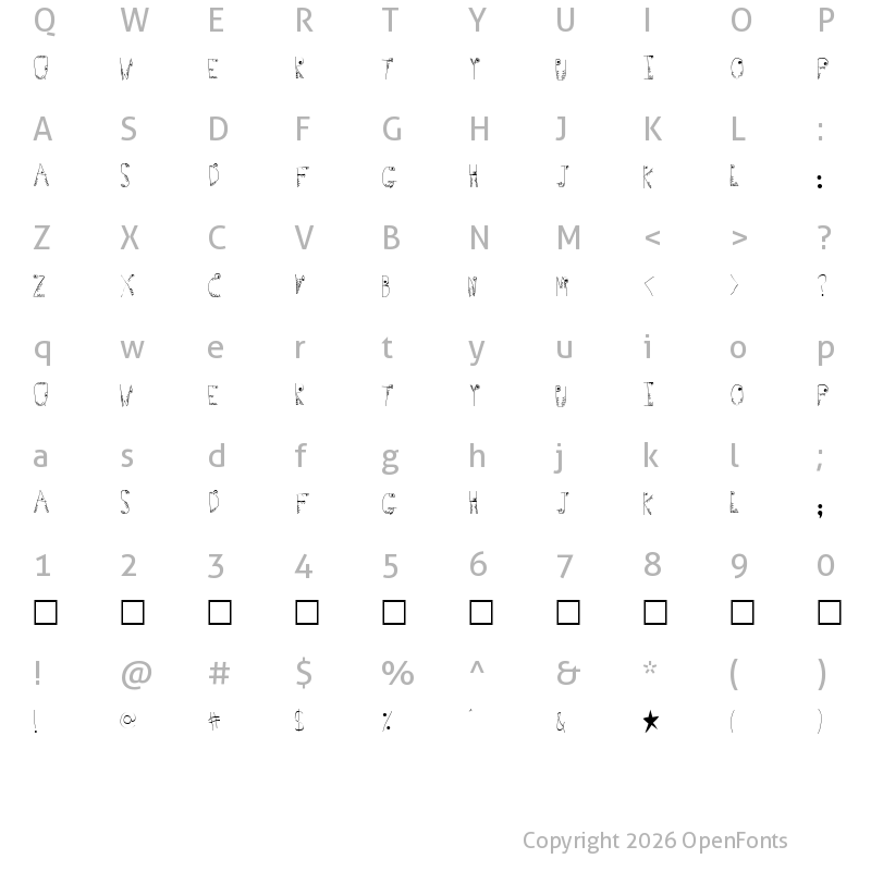 Character Map of Germs Monsters