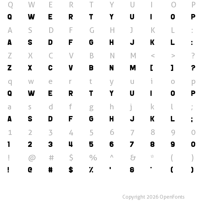 Character Map of Gnorts, Mr A! Regular