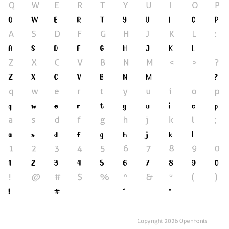 Character Map of Go Frog Regular