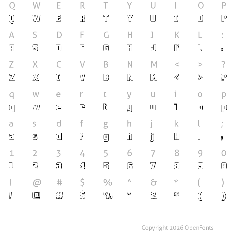 Character Map of Golden Dragon Shadow