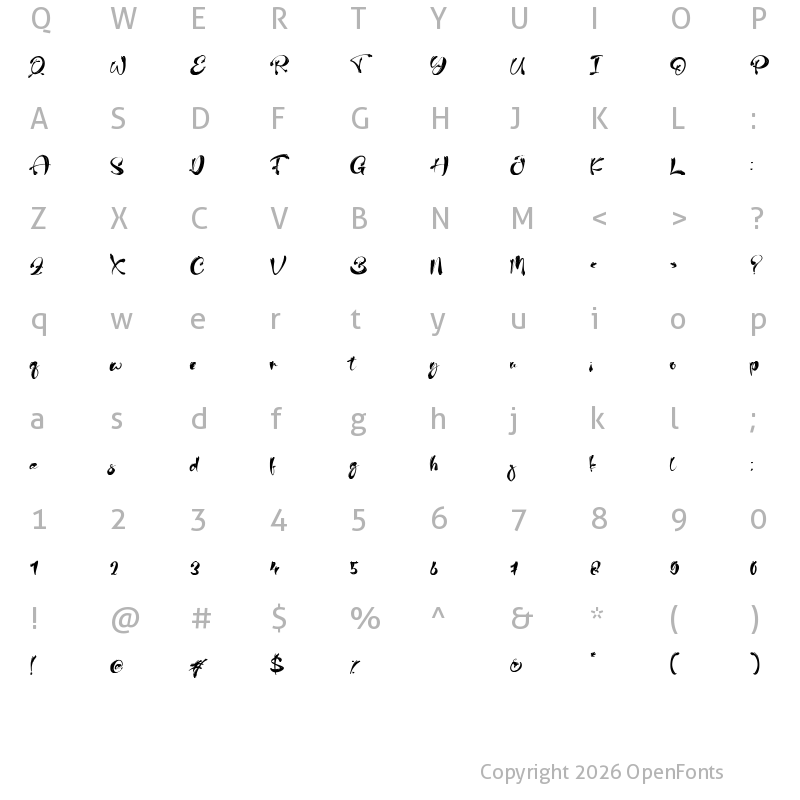 Character Map of GoodForYou Regular