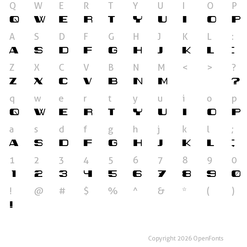 Character Map of Gorwel Regular
