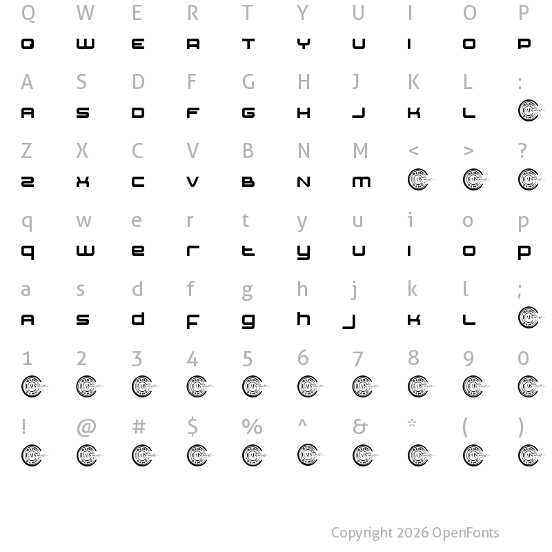 Character Map of Goswell Demo Regular