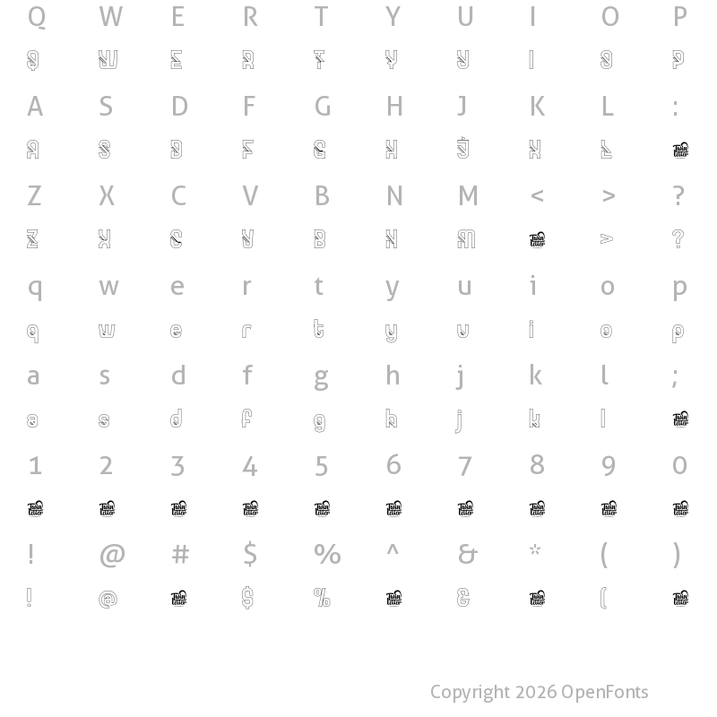 Character Map of GOXAC Outline