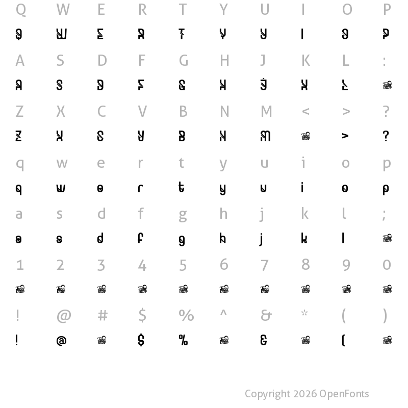 Character Map of GOXAC Variation