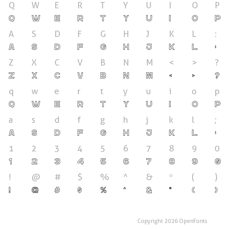 Character Map of GR Read Two Regular