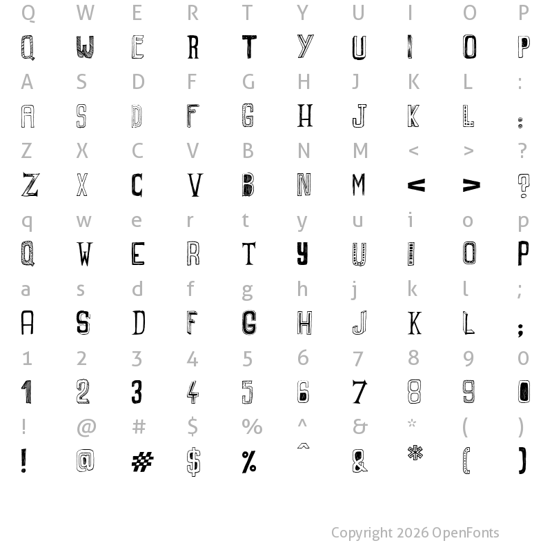 Character Map of Graphers Blog Regular