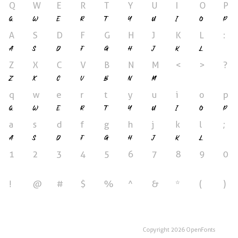 Character Map of Grind Slide Free Regular
