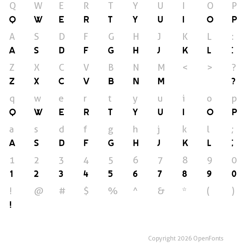 Character Map of Hagenauer Regular