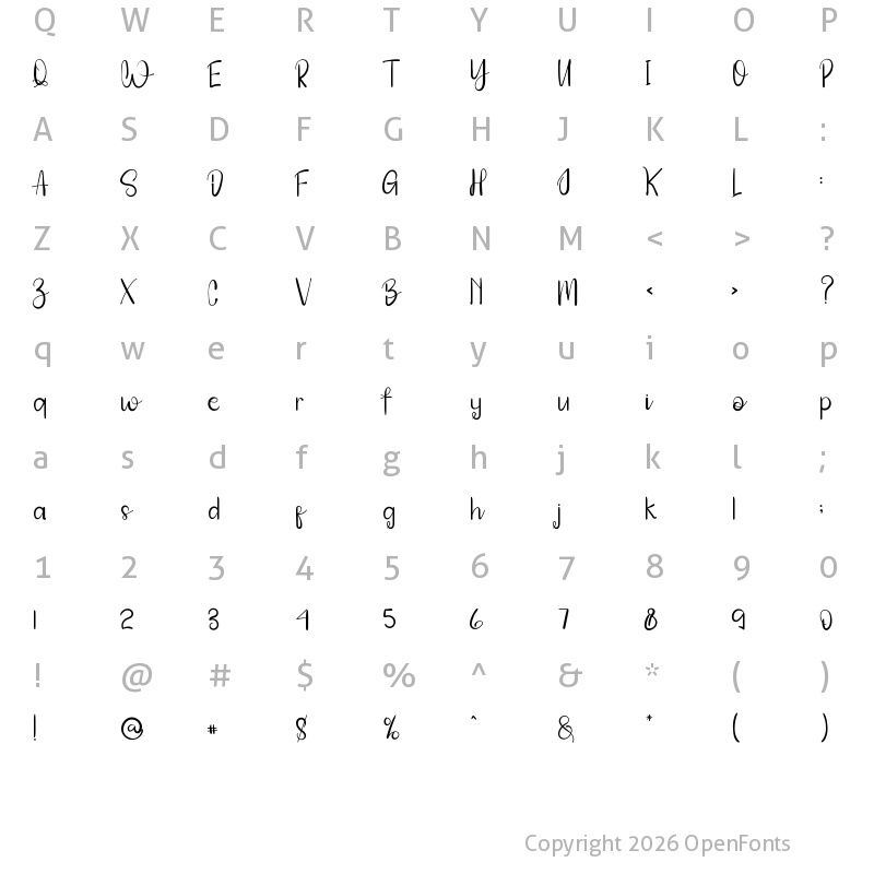 Character Map of Hallalan Ya Ramadhan Regular