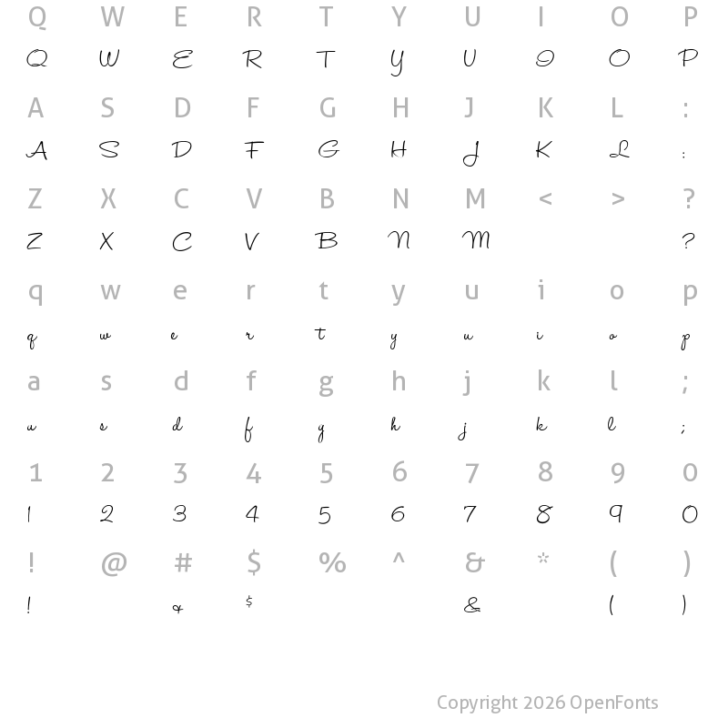 Character Map of HaloHandletter Regular