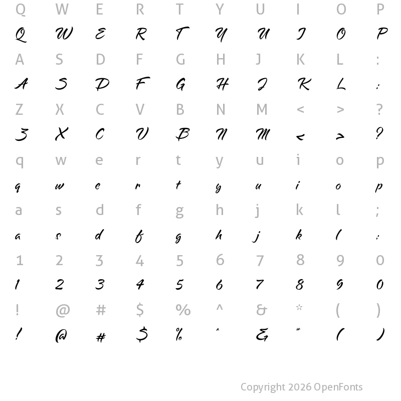 Character Map of Hapana Regular