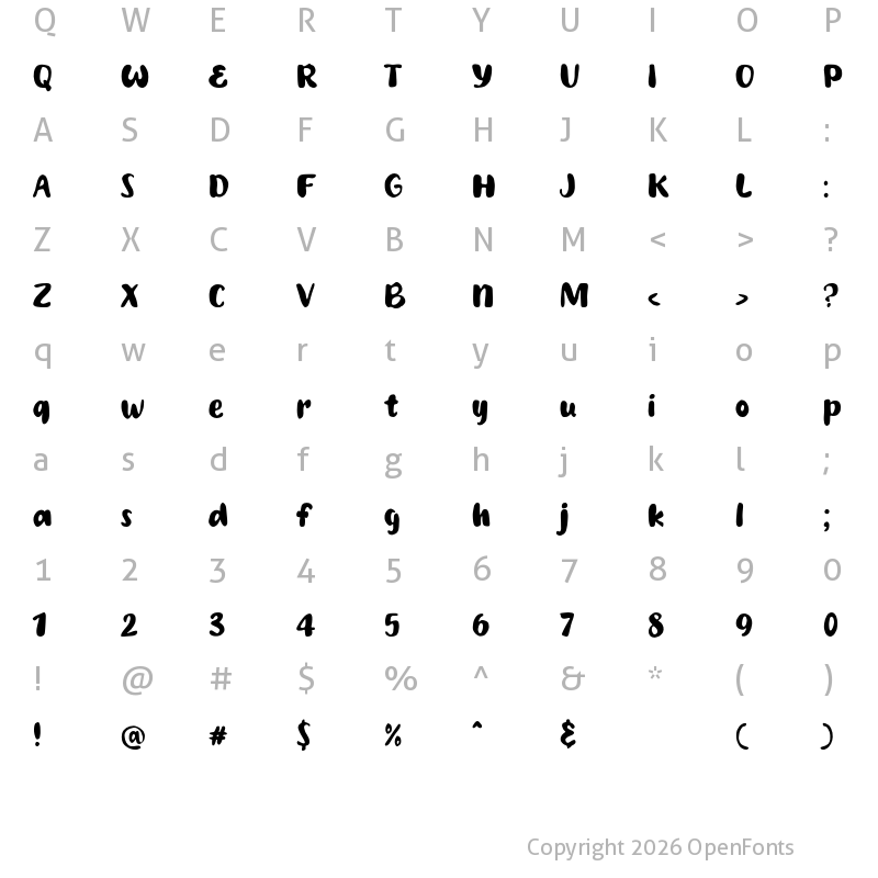 Character Map of Harvest Season Regular
