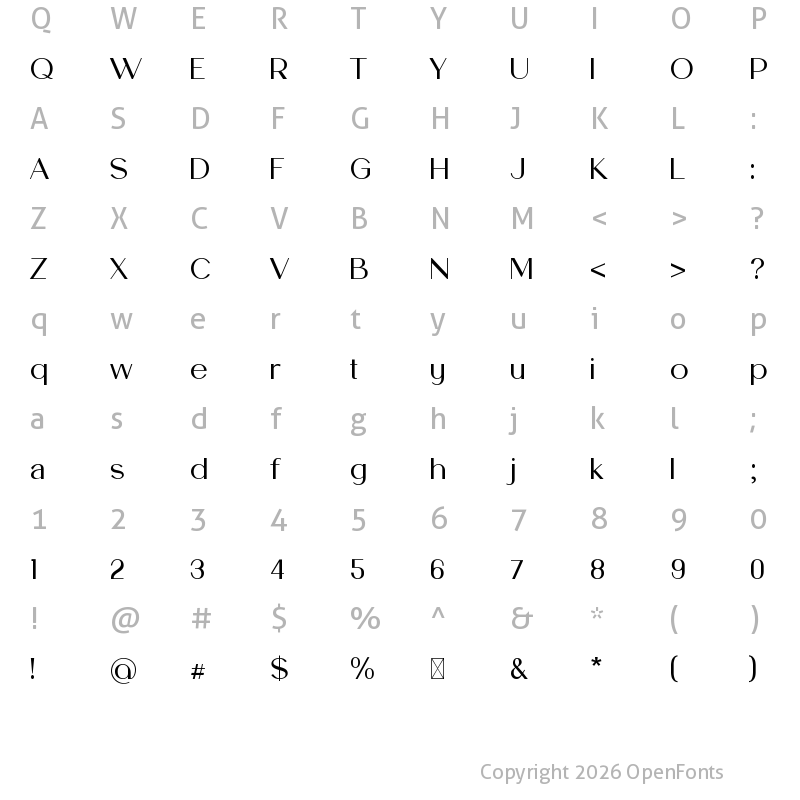 Character Map of HeadstockSans Regular