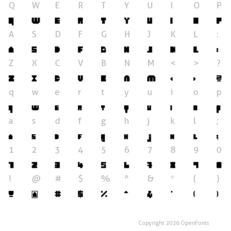 Character Map of heavyLOUDedge Regular