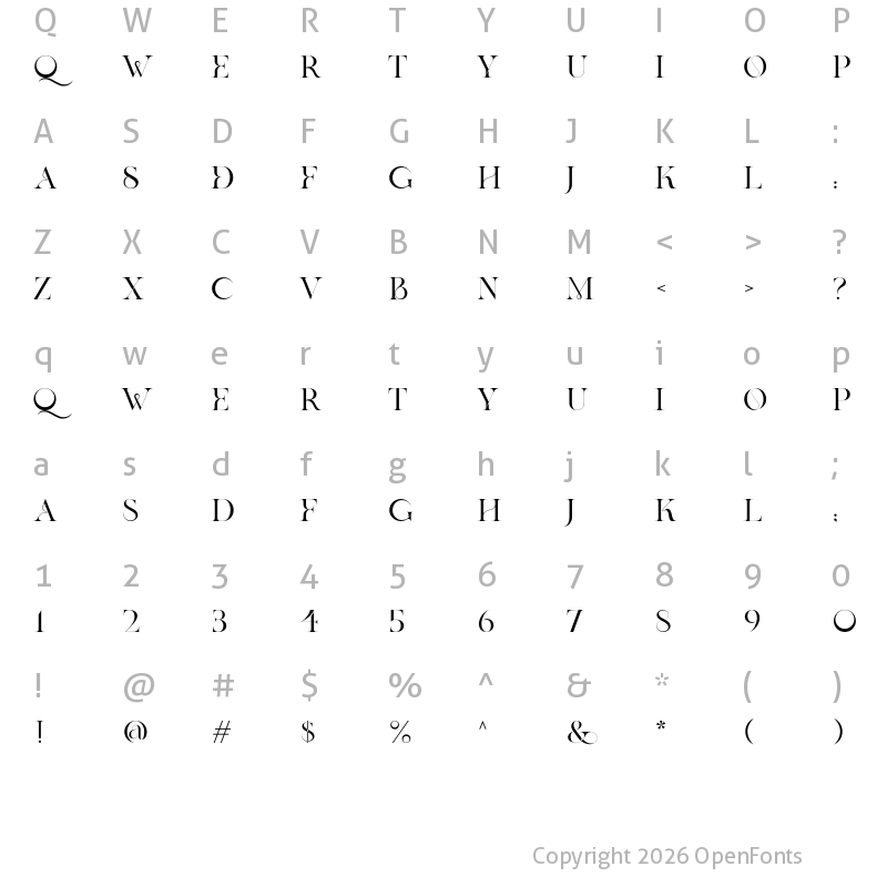 Character Map of Hekate By Lunasa Regular