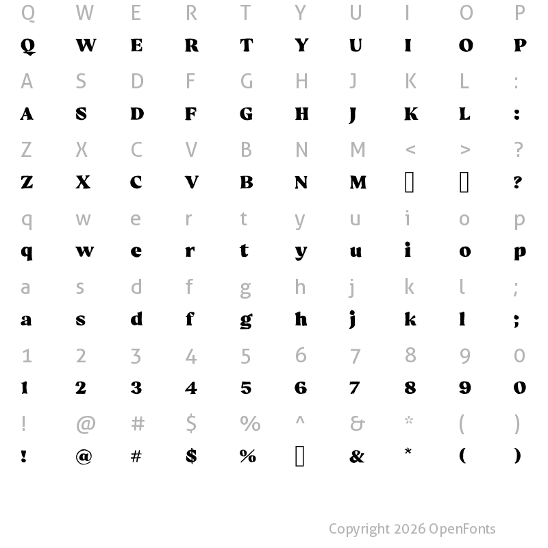 Character Map of Hello Bloomie Serif Regular