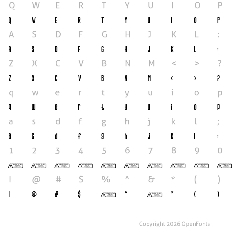 Character Map of Hellocute Regular