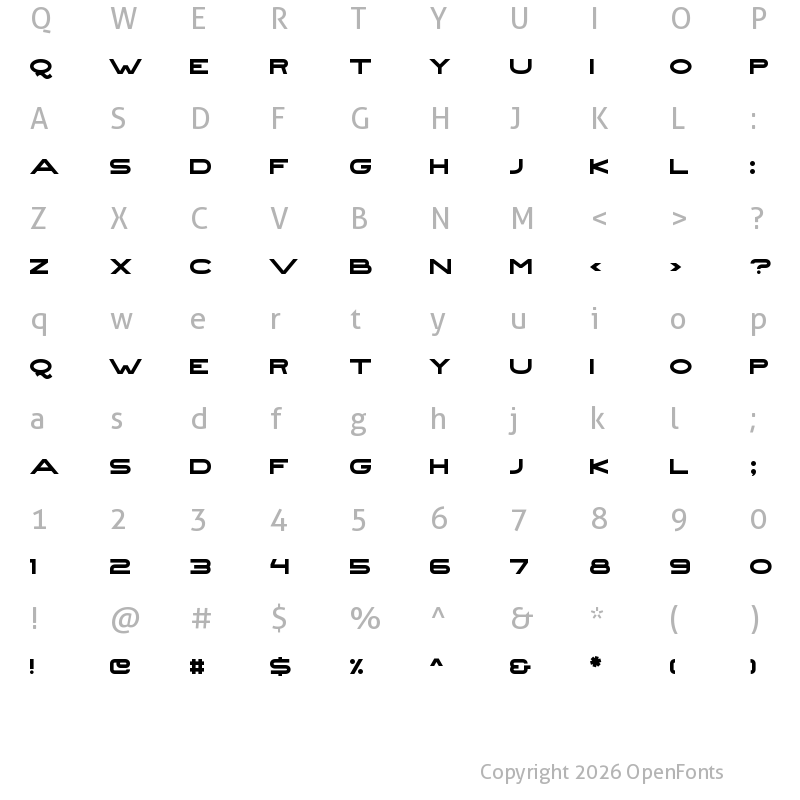 Character Map of hels sanserif