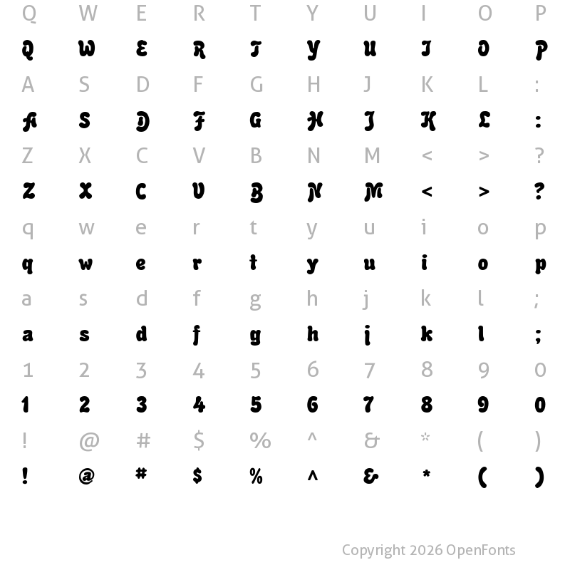 Character Map of Hercules Regular