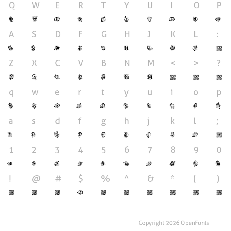 Character Map of HighStyle Regular