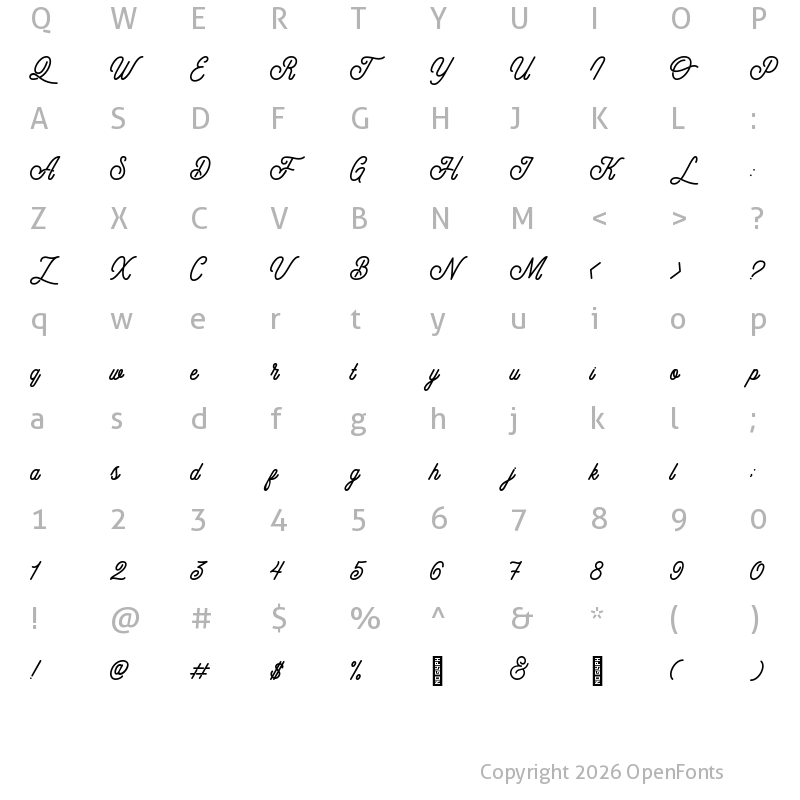 Character Map of Himalaya Regular