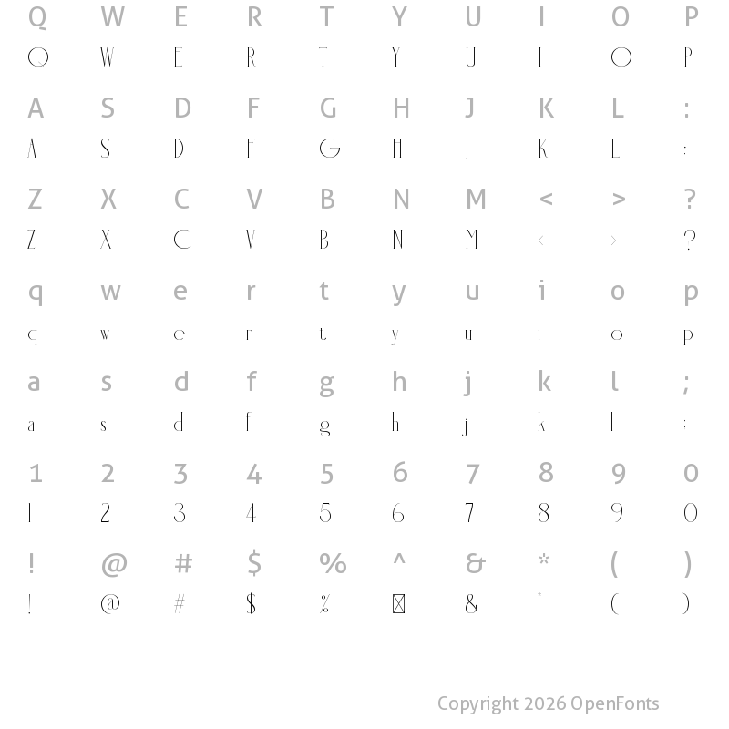 Character Map of Holipop Regular