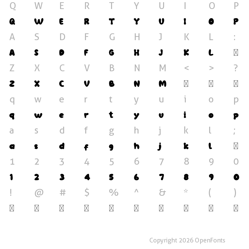 Character Map of Holly FREE