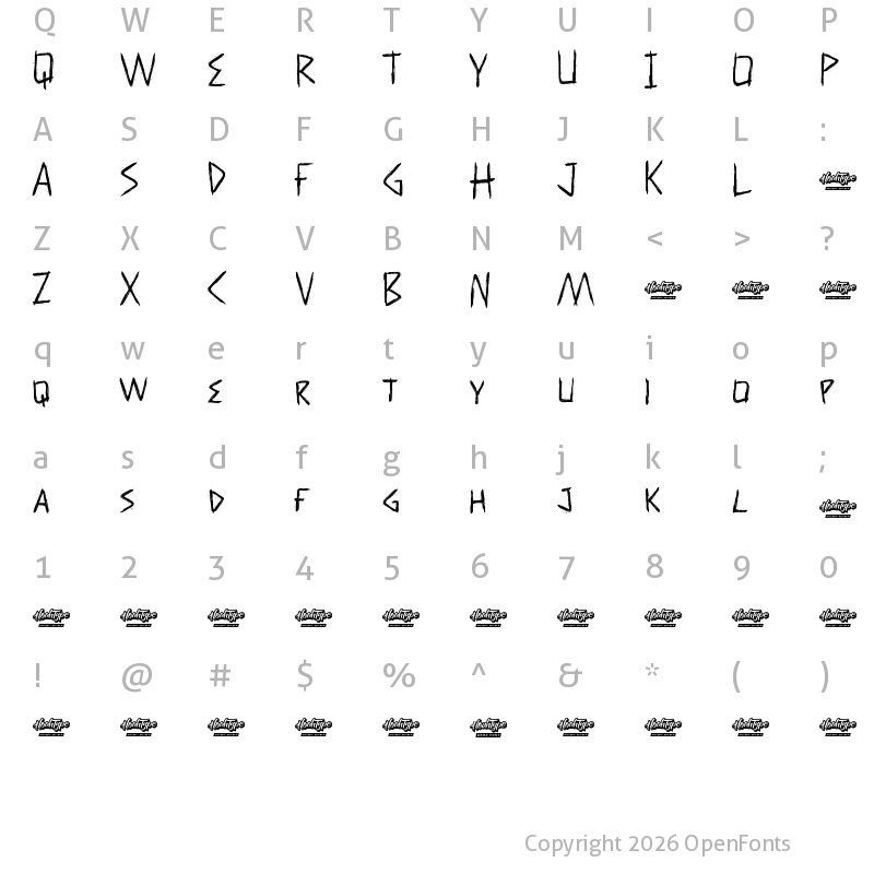Character Map of Horor Drama Demo Regular