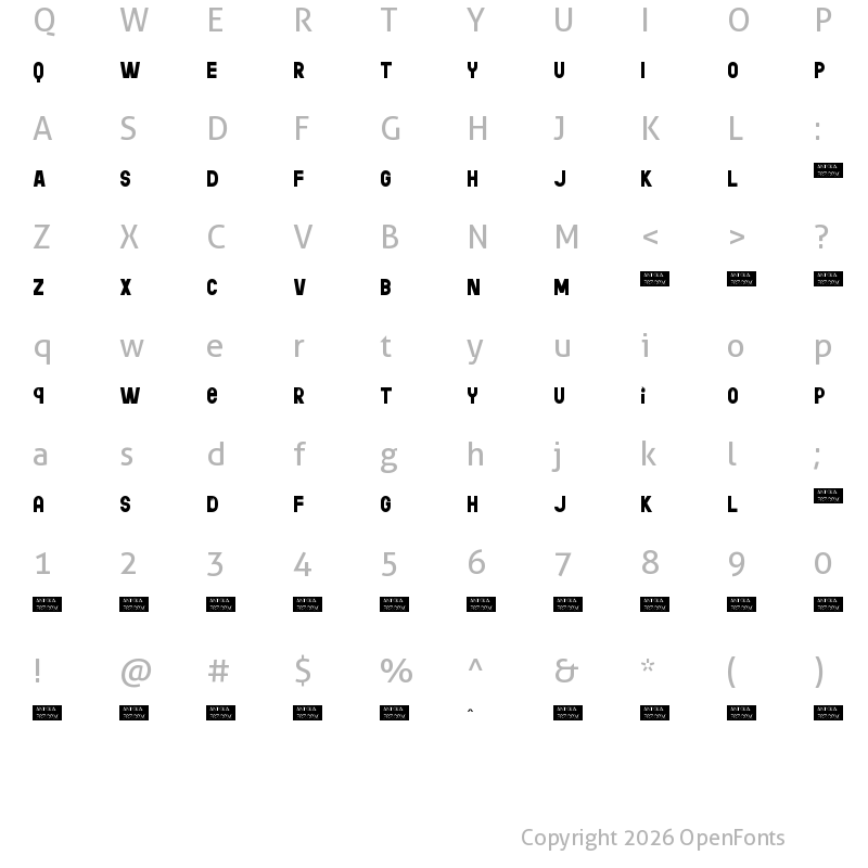 Character Map of hotdogs demo