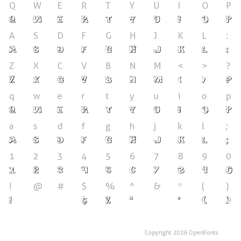 Character Map of Hulkbusters 3D Regular