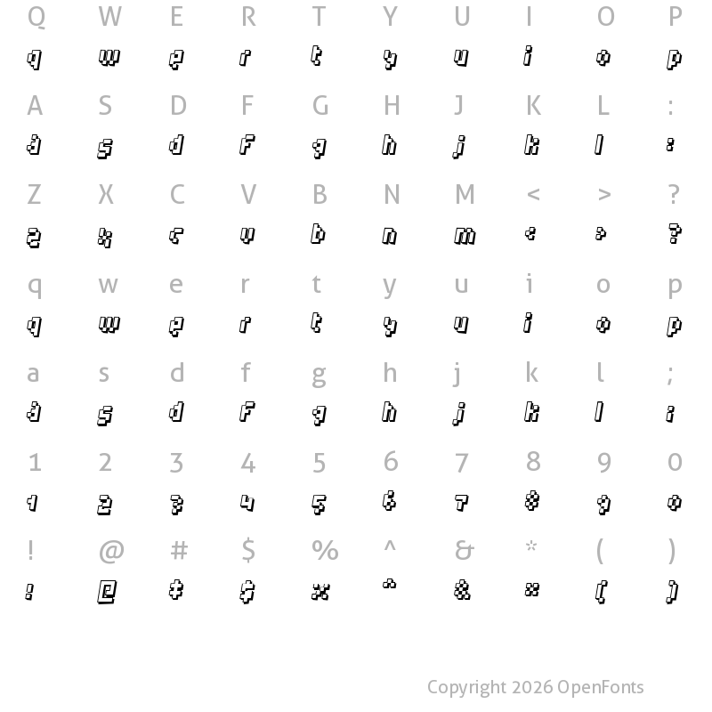 Character Map of Humanoid Regular