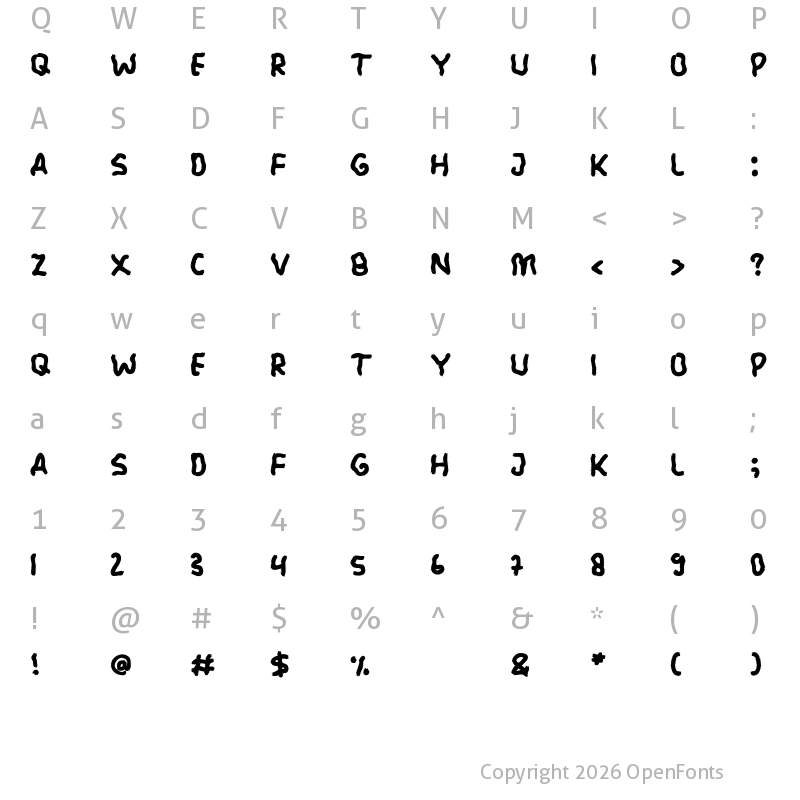 Character Map of Hunting Night Regular