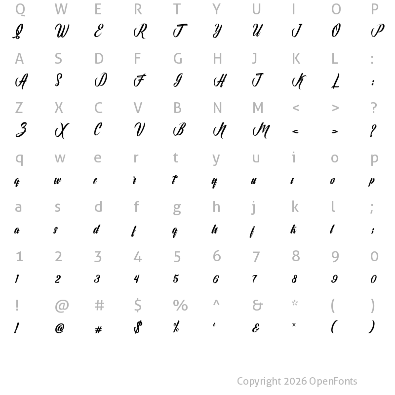 Character Map of Hunting Regular