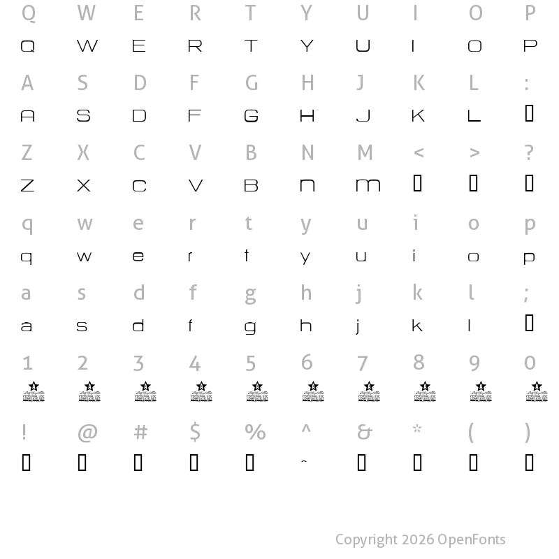 Character Map of HURTMOLD Personal Use Regular