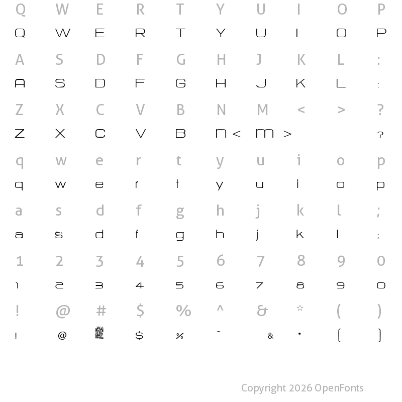 Character Map of HURTMOLD_ Regular