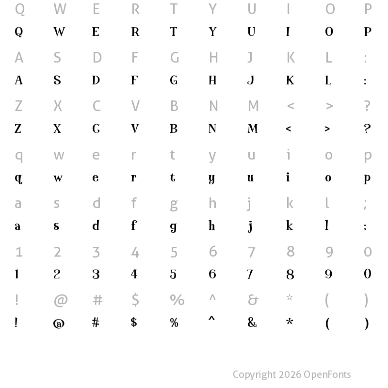 Character Map of HY_Joy_CIS Bold