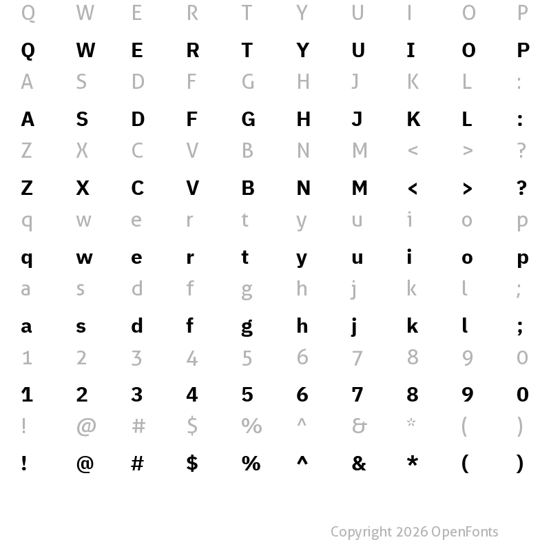 Character Map of IBM Plex Sans Devanagari Bold