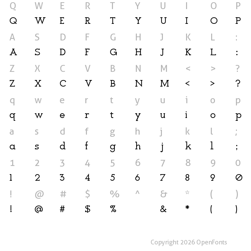 Character Map of Icebreaker Regular