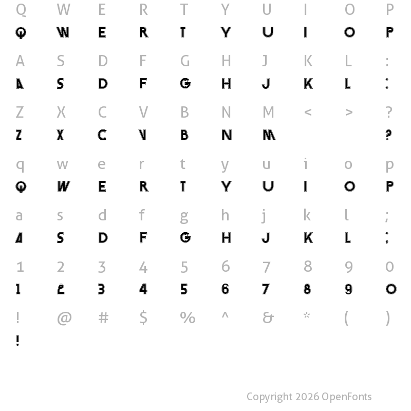 Character Map of Imagine Sports Regular