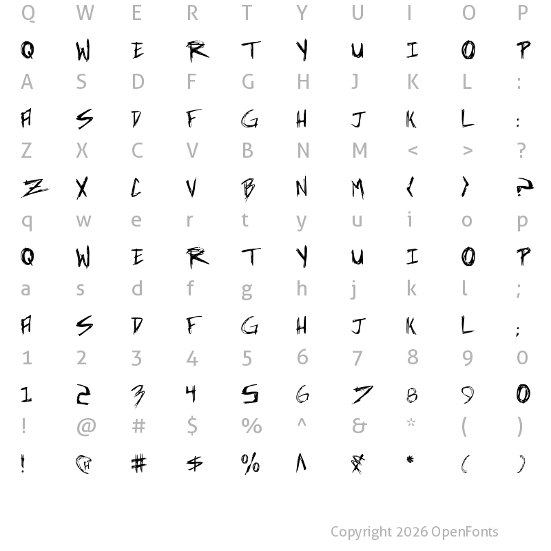 Character Map of Incubus Regular