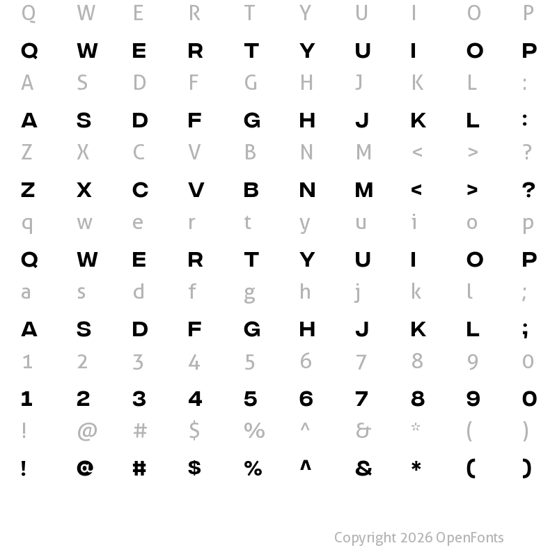 Character Map of Integral CF Regular