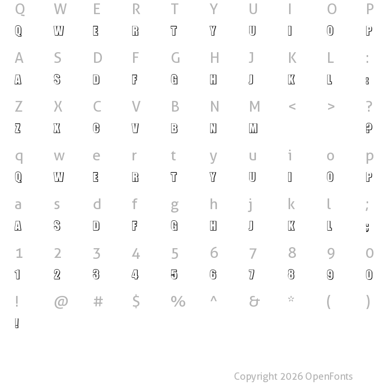 Character Map of Invited Regular