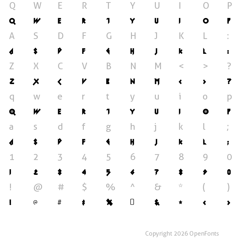 Character Map of Iomanoid Back