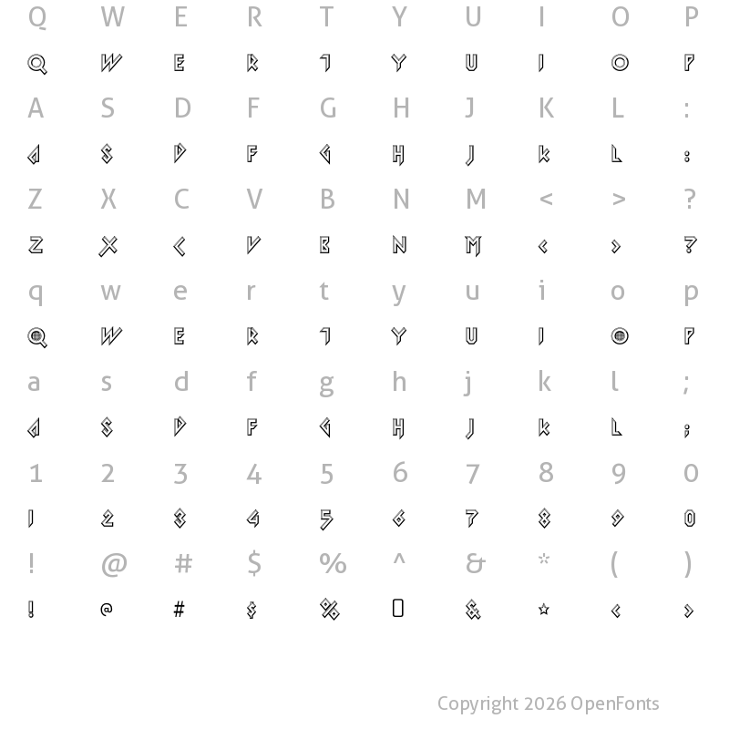 Character Map of Iomanoid Regular
