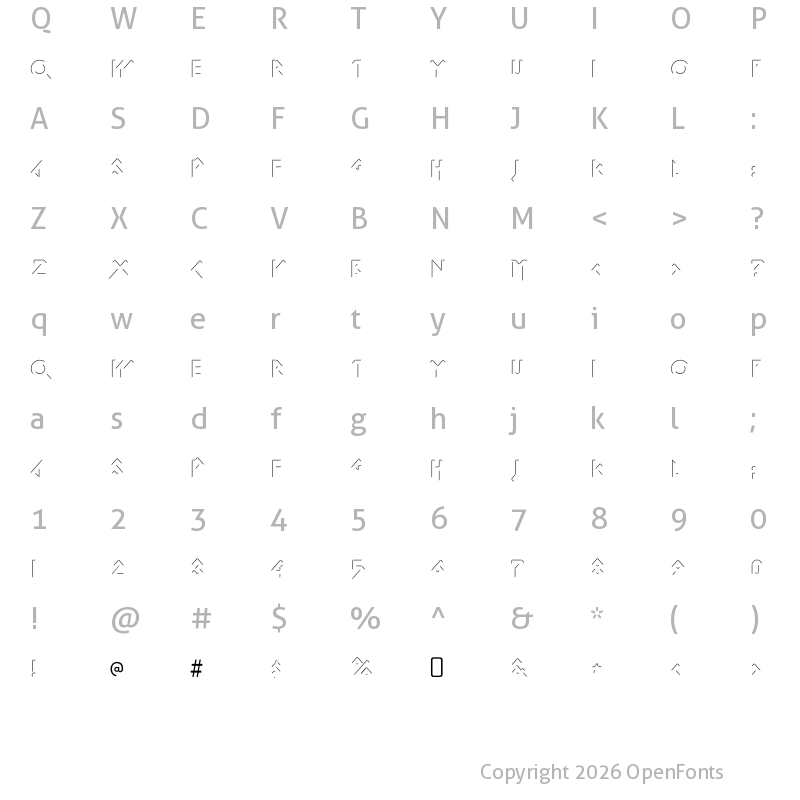 Character Map of Iomanoid Shine