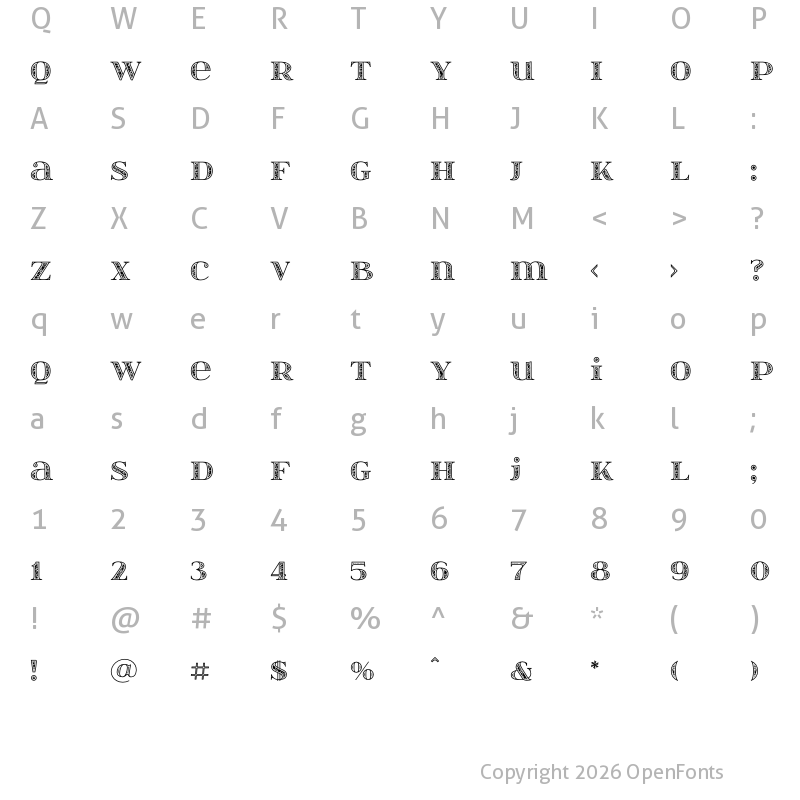 Character Map of itsadzokeS02 Regular