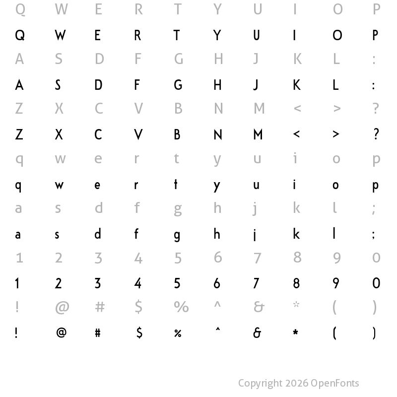Character Map of Jakob Book