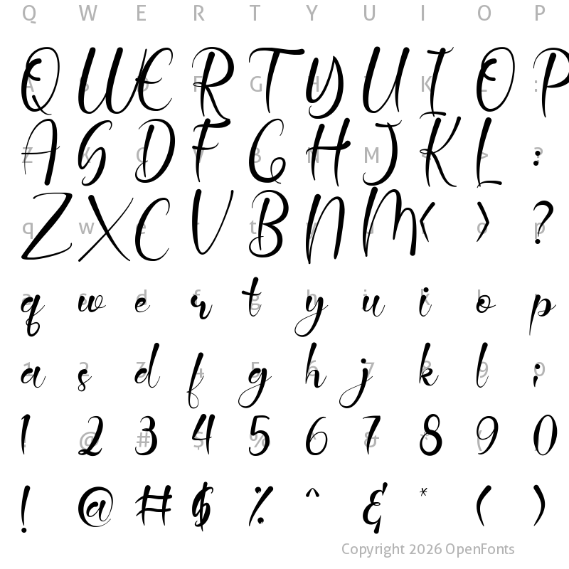 Character Map of Jattestor Regular